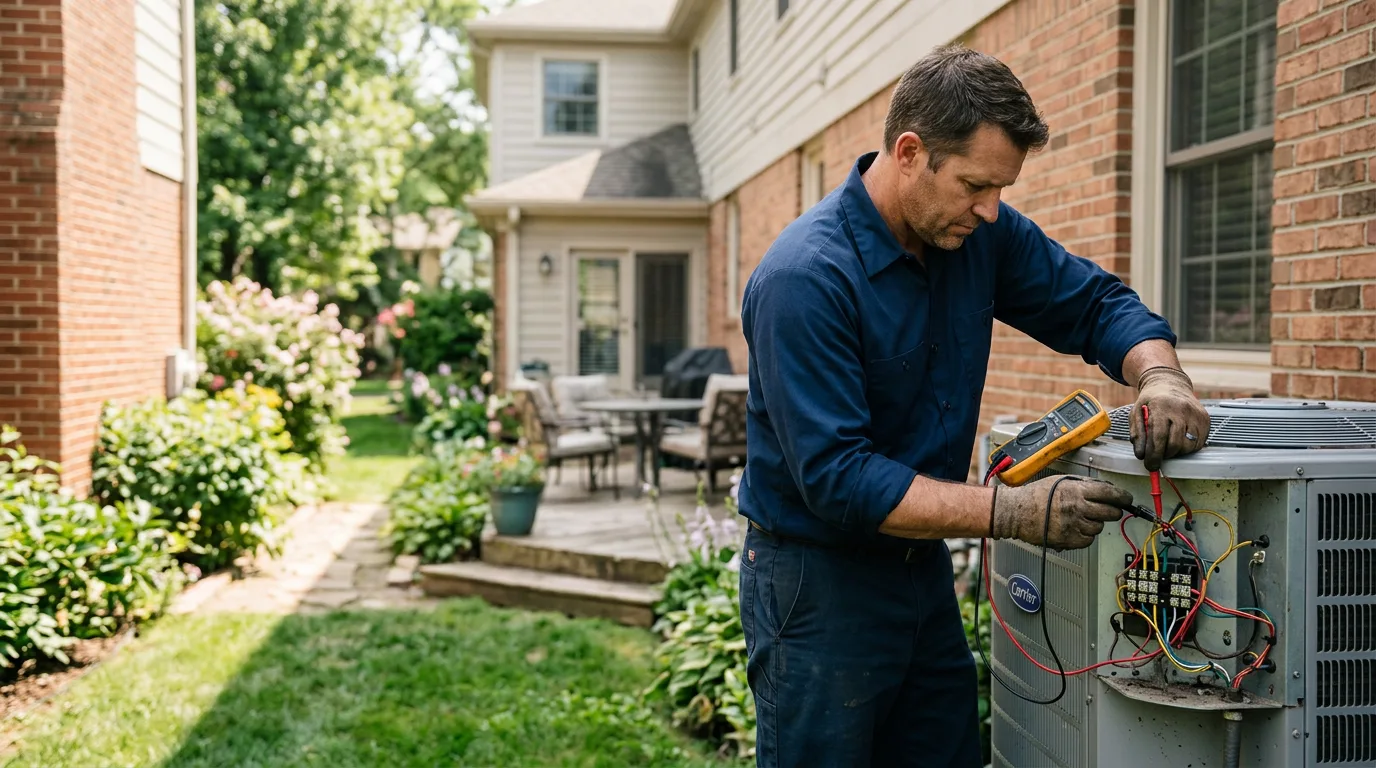 HVAC technician working near West Wareham, MA